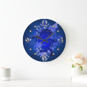 Blue Unicorn Fantasy Clock Grote Klok (Huis)