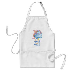 Blue Unicorn Inspirerend Quote Standaard Schort