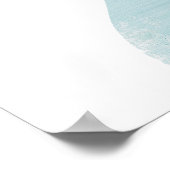 Blue Unicorn Magic with Heart Poster (Hoek)