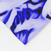 Blue Unicorn Night Airborstel Art Fleece Blanket (Hoek)