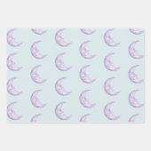 Blue Unicorn on Cloud Birthday Inpakpapier Vel (Voorkant 2)
