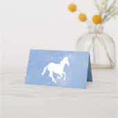 Blue Unicorn Reception Place Card Plaatskaartje (Achterkant)