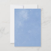 Blue Unicorn Vrijgezellenfeest nodigt uit Kaart (Achterkant)