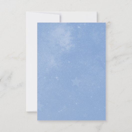 Blue Unicorn Vrijgezellenfeest nodigt uit Kaart (Achterkant)