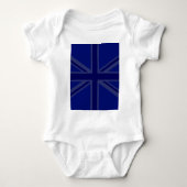 Blue Union Jack British Flag Design Romper (Voorkant)