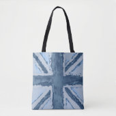 Blue Union Jack Vrouwen Accessoire Tote Bag (Voorkant)
