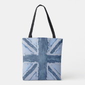 Blue Union Jack Vrouwen Accessoire Tote Bag (Achterkant)