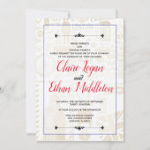 Blue United Kingdom Passport Invitation Kaart (Voorkant)