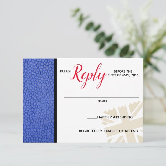 Blue United Kingdom Passport Response Kaart (Staand voorkant)