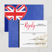 Blue United Kingdom Passport Response Kaart (Voorkant / Achterkant)