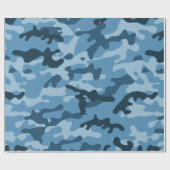 "BLUE URBAN CAMO" CADEAUPAPIER (Vlak)