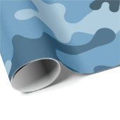 "BLUE URBAN CAMO" CADEAUPAPIER (Rol Hoek)