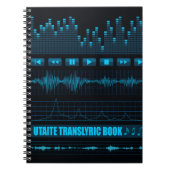 Blue Utaite Translyric notebook Notitieboek (Voorkant)