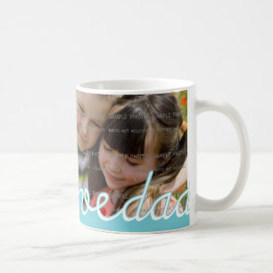 Blue Vaderdag Persoonlijke microfoons met foto Koffiemok