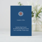 Blue Vaftisi Reception Informatiekaartje (Staand voorkant)