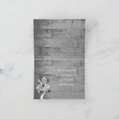 Blue Valentijn Hearts Tree - Hartelijk dank Kaart (Binnen)