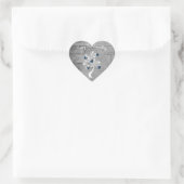 Blue Valentijn Hearts Tree Sticker (Tas)