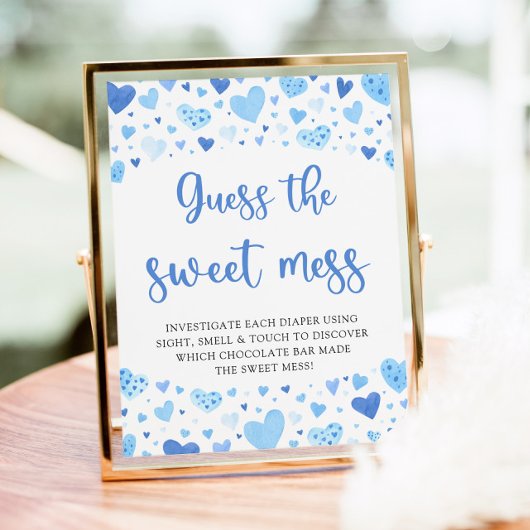 Blue Valentijn Raad de Sweet Mess Baby Game Poster