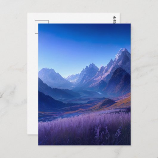 Blue Valley of Wonders Briefkaart (Voorkant / Achterkant)