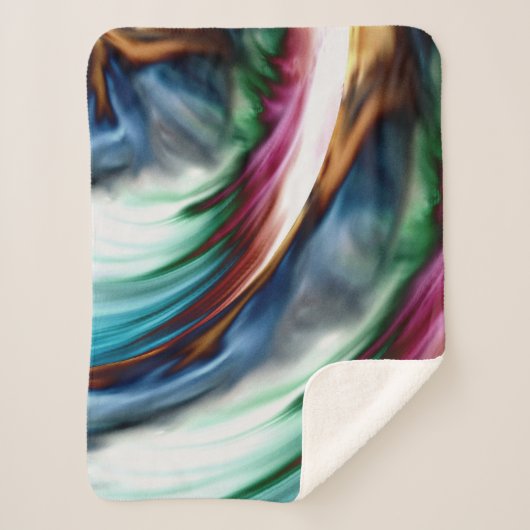 Blue Valley Whirlwind Rainbow Sherpa Deken (Voorkant)