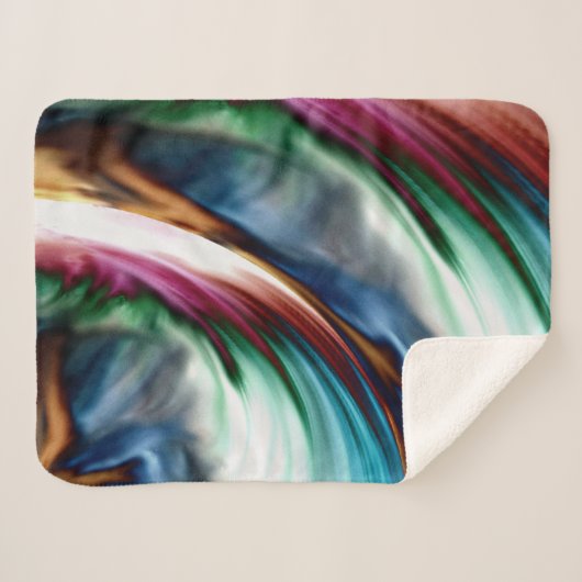 Blue Valley Whirlwind Rainbow Sherpa Deken (Voorkant (horizontaal))