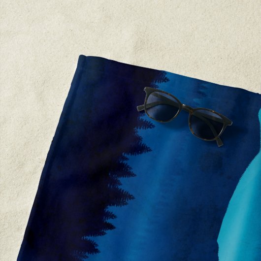 Blue valleys horizon strandlaken (In situ)