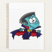 Blue Vampire Boy with Cape Cute Dracula Planner (Voorkant)