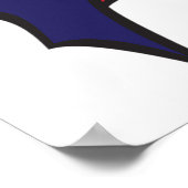 Blue Vampire Boy with Cape Cute Dracula Poster (Hoek)