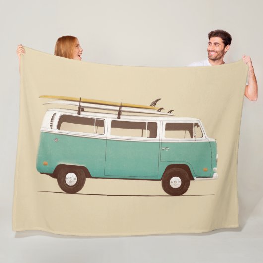 Blue Van | Florent Bodart Fleece Deken (In situ)