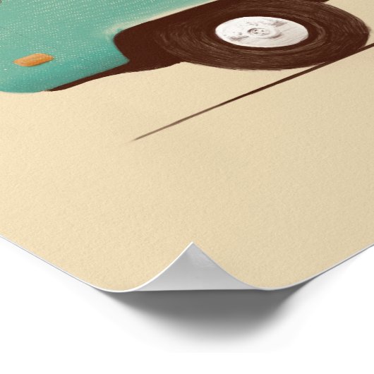 Blue Van | Florent Bodart Poster (Hoek)