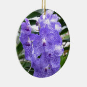 Blue Vanda Orchid Flowers Keramisch Ornament (Rechts)