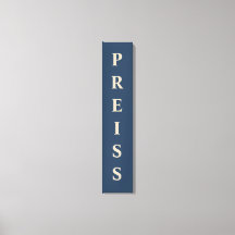 Blue/Vanilla First/Family/Achternaam