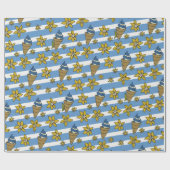 Blue Vanilla Ice Cream Cadeaupapier (Vlak)