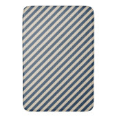 Blue/Vanilla Stripes Bath Mat (Voorkant Verticaal)