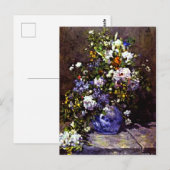 Blue Vase by Renoir, Briefkaart (Voorkant / Achterkant)