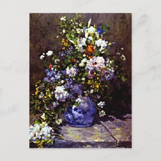 Blue Vase by Renoir, Briefkaart (Voorkant)