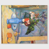 Blue Vase Flowers, Paul Cezanne Cadeaupapier (Vlak)