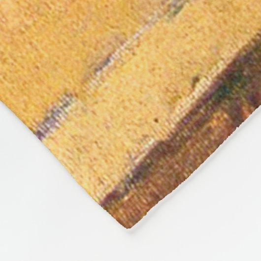 Blue Vase Flowers, Paul Cezanne Fleece Deken (Hoek)