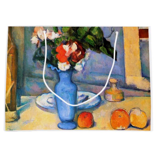 Blue Vase Flowers, Paul Cezanne Groot Cadeauzakje (Voorkant)