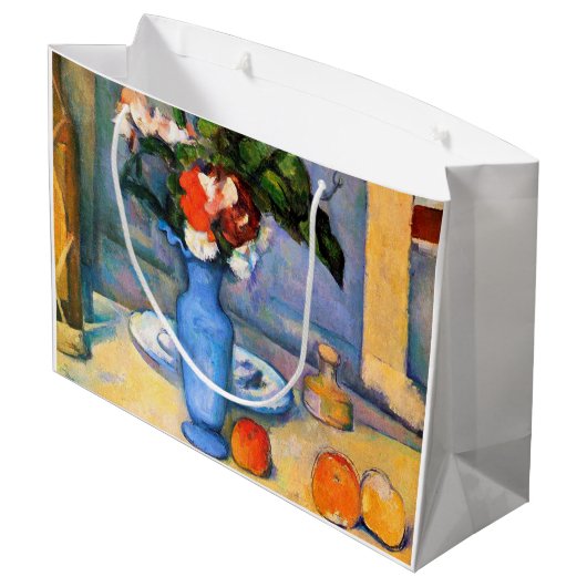 Blue Vase Flowers, Paul Cezanne Groot Cadeauzakje (Achterkant Gekanteld)