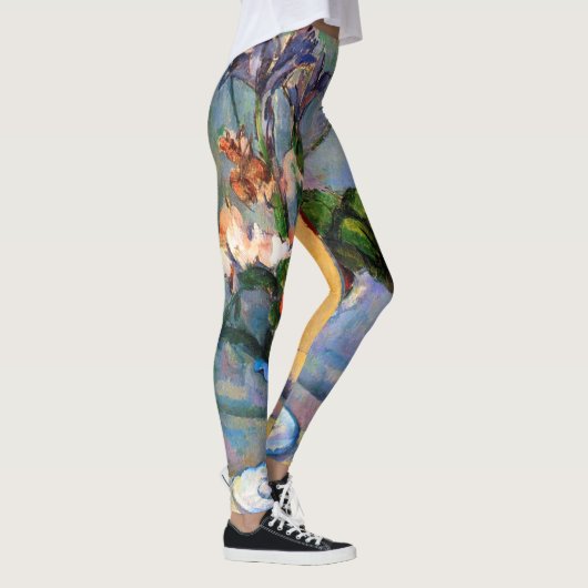 Blue Vase Flowers, Paul Cezanne Leggings (Rechts)