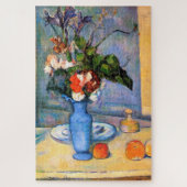Blue Vase Flowers, Paul Cezanne Legpuzzel (Verticaal)