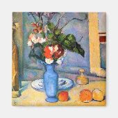 Blue Vase Flowers, Paul Cezanne Magneet (Voorkant)
