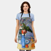 Blue Vase Flowers, Paul Cezanne Schort (Gedragen)