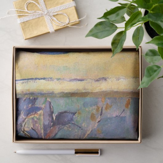 Blue Vase Flowers, Paul Cezanne Tissuepapier (Geschenk)