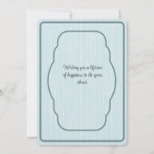 Blue Vase of Pink Apple Blossoms Notitiekaartje (Achterkant)