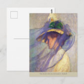 Blue Veil Edmund C Tarbell CC0669 Impressionisme Briefkaart (Voorkant / Achterkant)