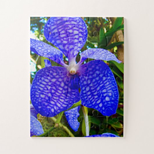 Blue Veins | Vanda Orchid for Alzheimer’s Awarenes Legpuzzel (Verticaal)