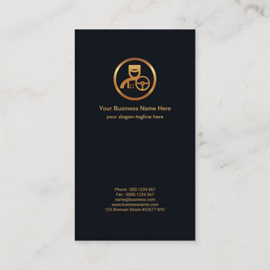 Blue Velvet Star Geometric Crisscross Chauffeur Visitekaartje (Achterkant)