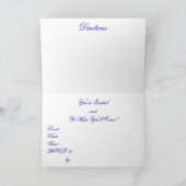 Blue Velvet - uitnodigingskaart (Binnen)